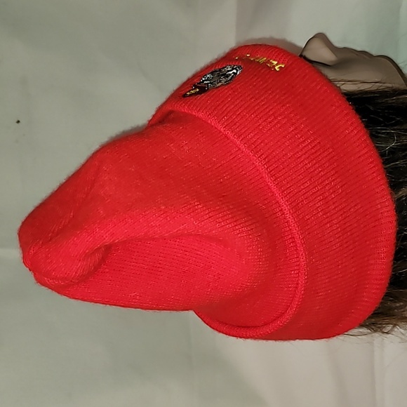 Marine Core. Semper Fi. "Always faithful". Beanie. Like-new. Championship Red. - Picture 3 of 9